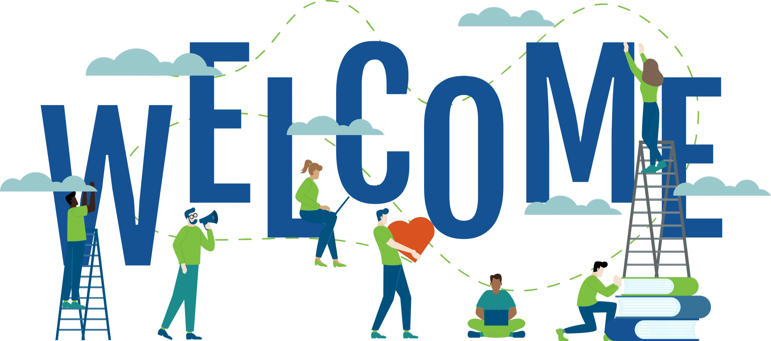 Welcome People welcoming